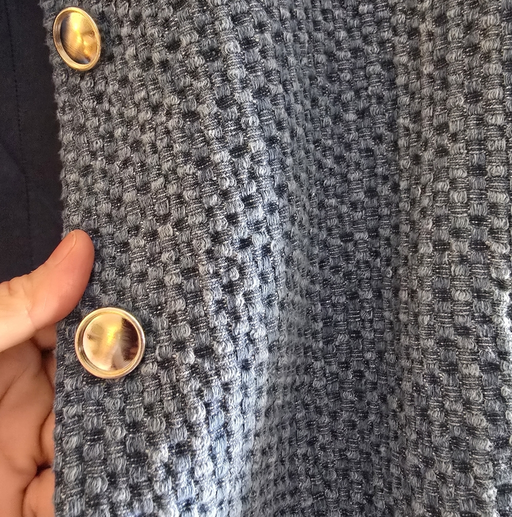 Rosaé Paris Blue Textured Women's Jacket Blazer - Picture 5 of 6